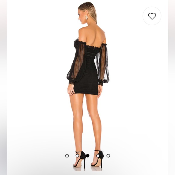 MAJORELLE Zata Dress in Black - Picture 3 of 12